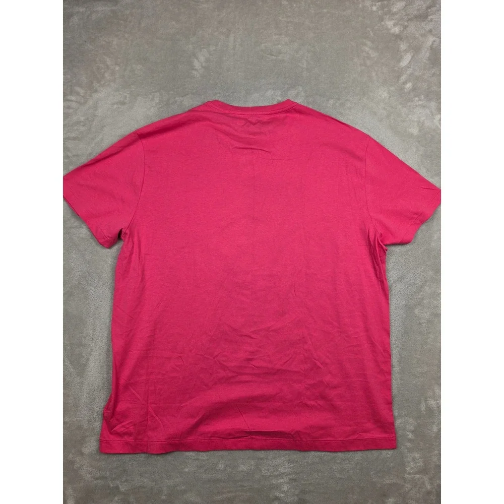 Polo Ralph Lauren T-Shirt Mens XL Pink Classic Fit Pocket Short Sleeve Tee